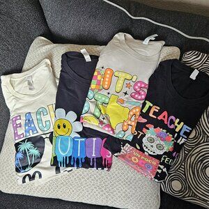 Teacher Shirts - 4 for $8 - Bella Canvas Large